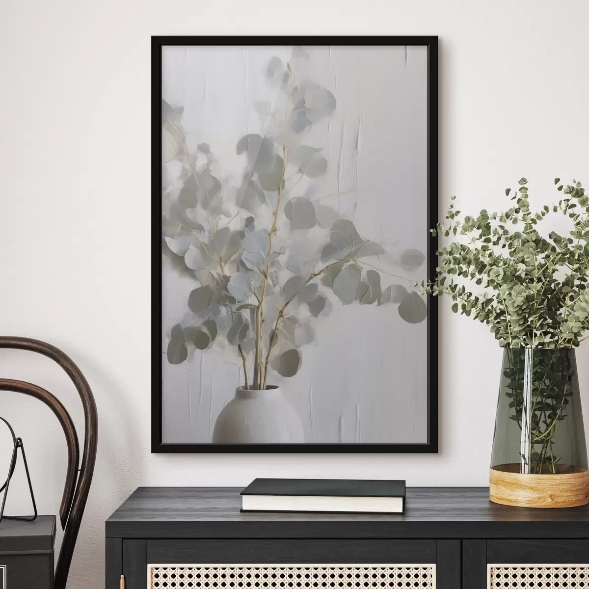 Poster Ramoscelli in un vaso, dipinto imitazione f46719