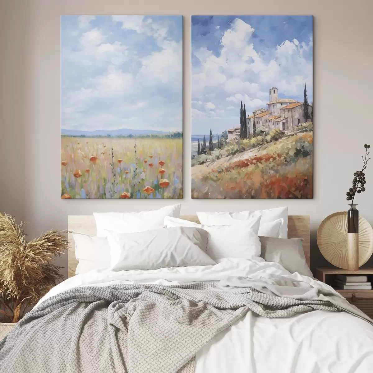 carta da parati Imitazione di un paesaggio rurale nella pittura nr. m01018