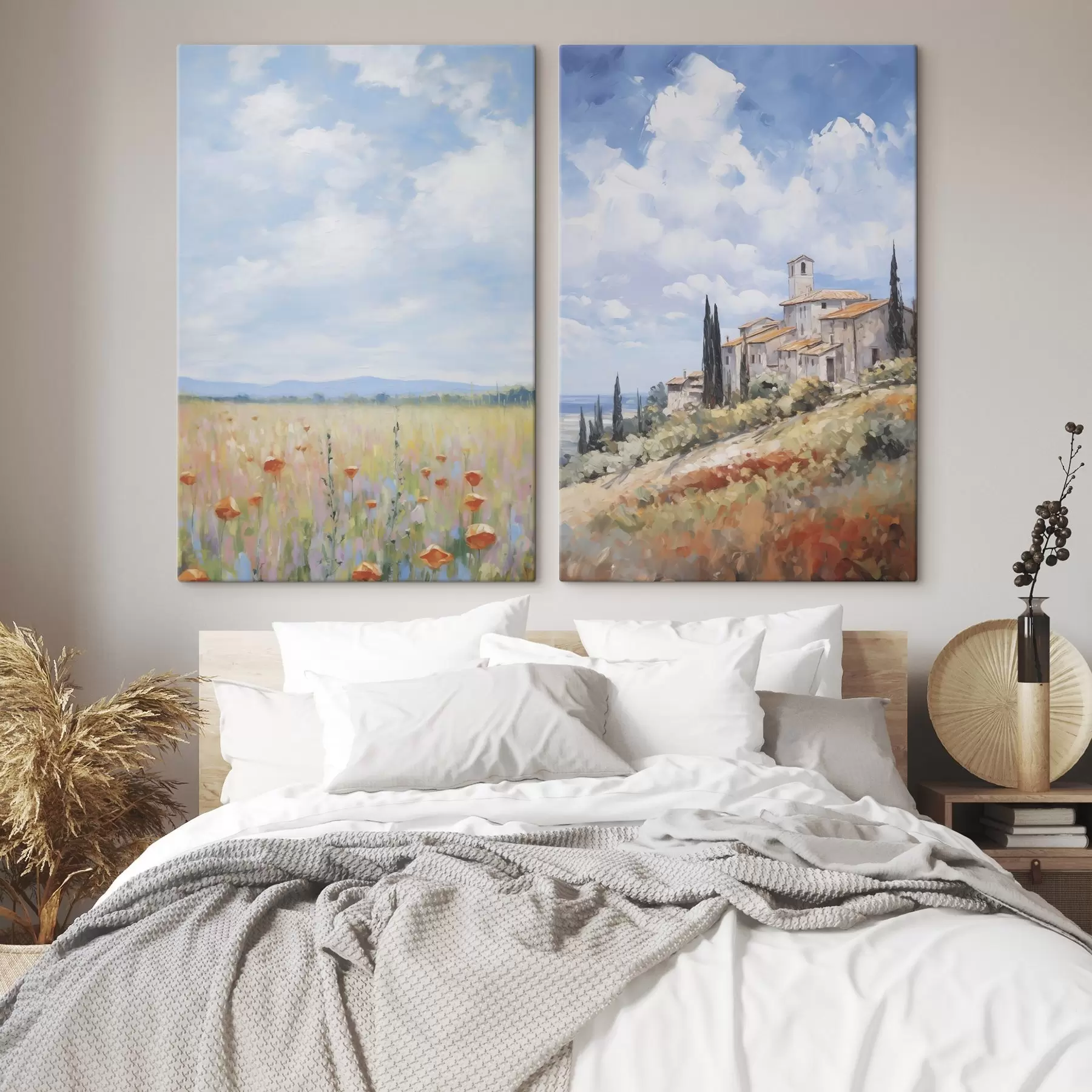 carta da parati Imitazione di un paesaggio rurale nella pittura nr. m01018