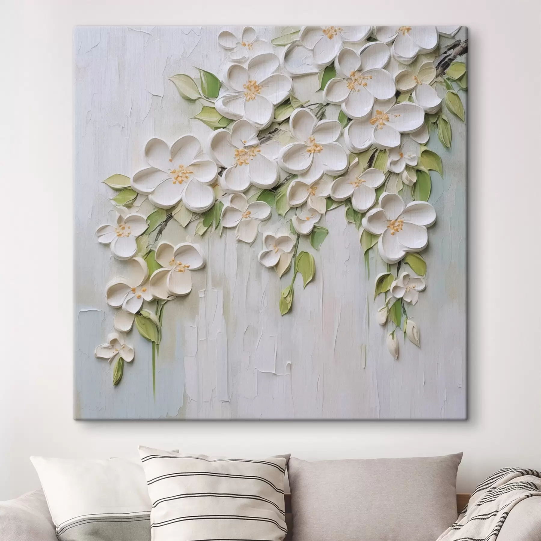 carta da parati Fiori astratti imitazione di pittura nr. s46755