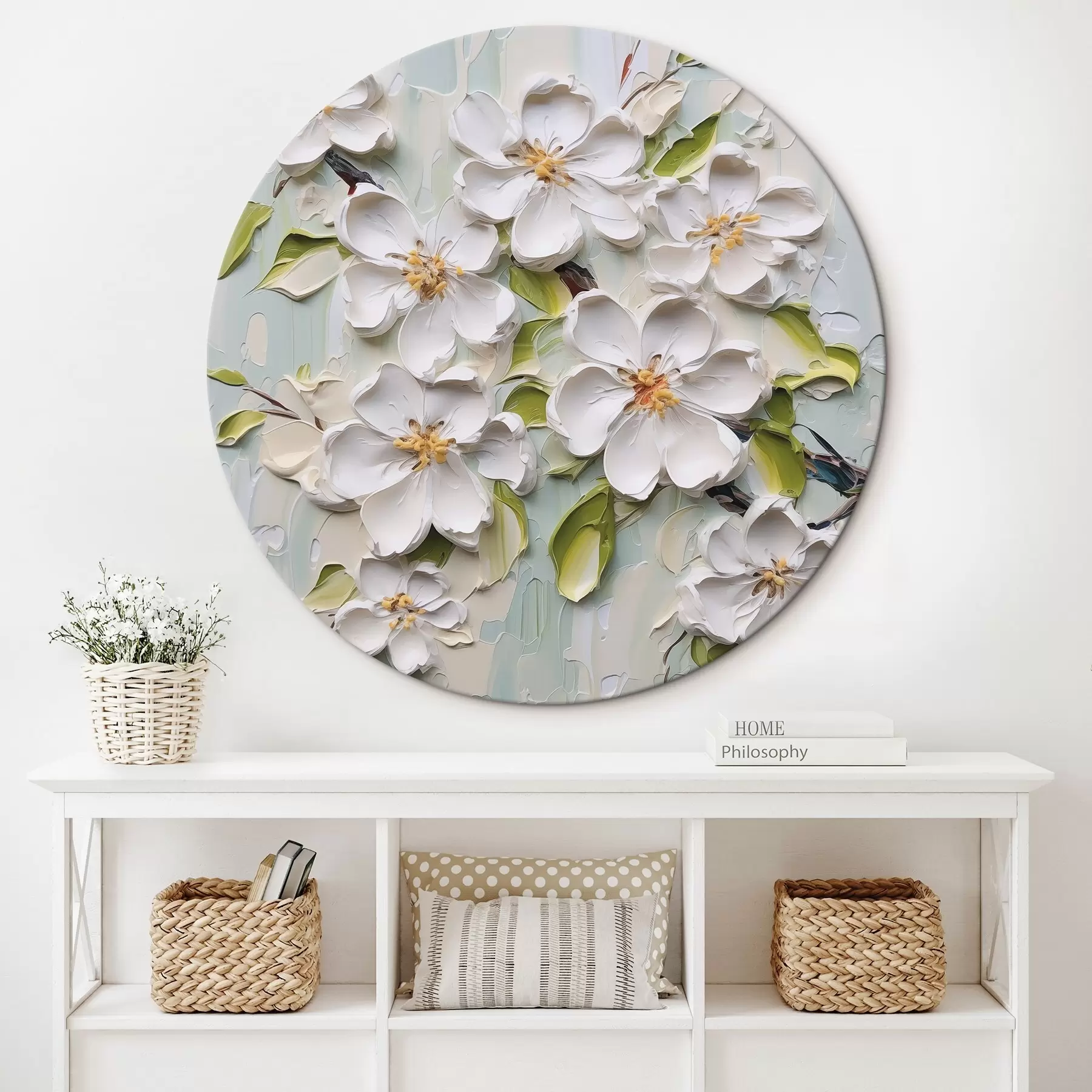 carta da parati Pittura a imitazione di fiori nr. r46754