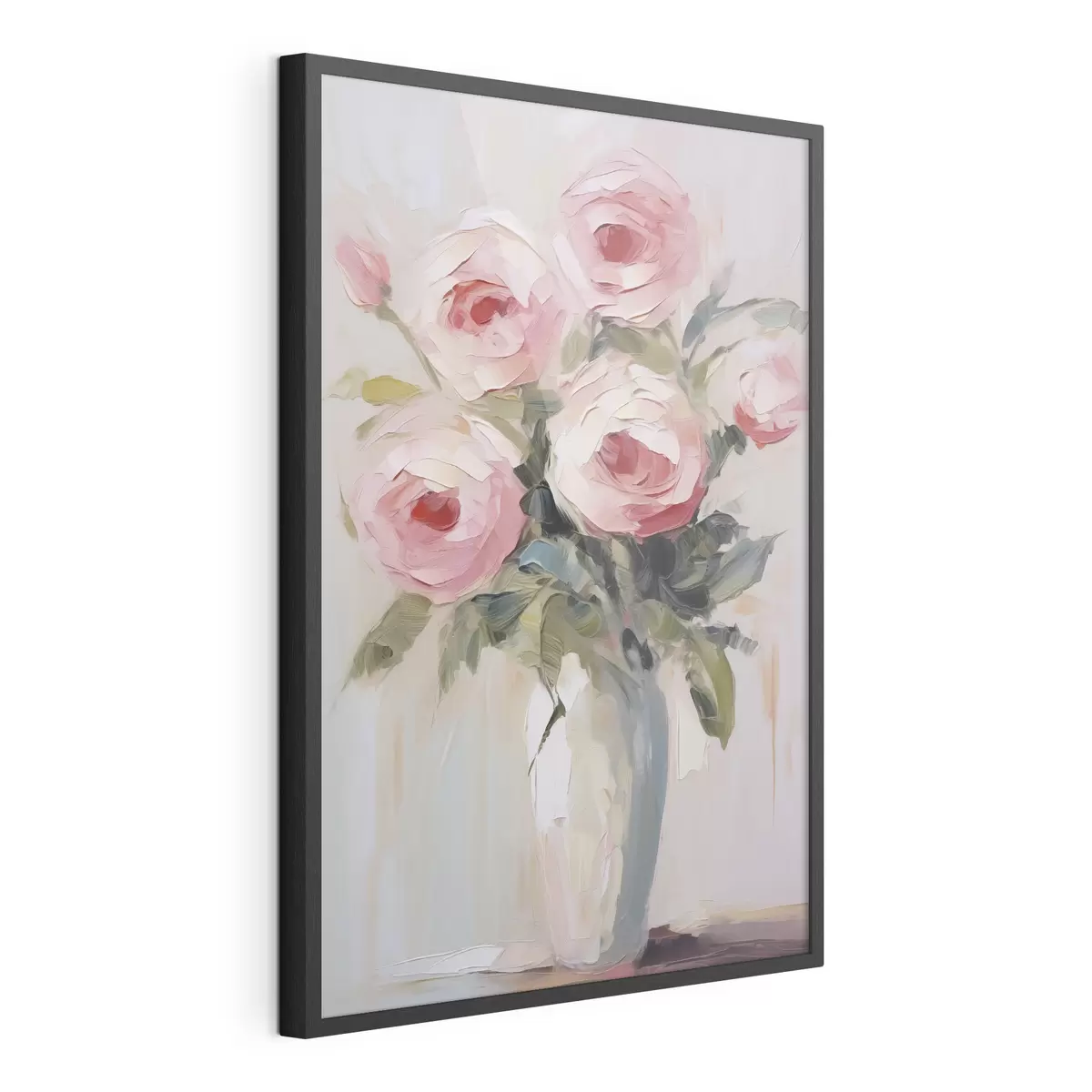 Poster Rosa in un vaso, dipinto imitazione f46742