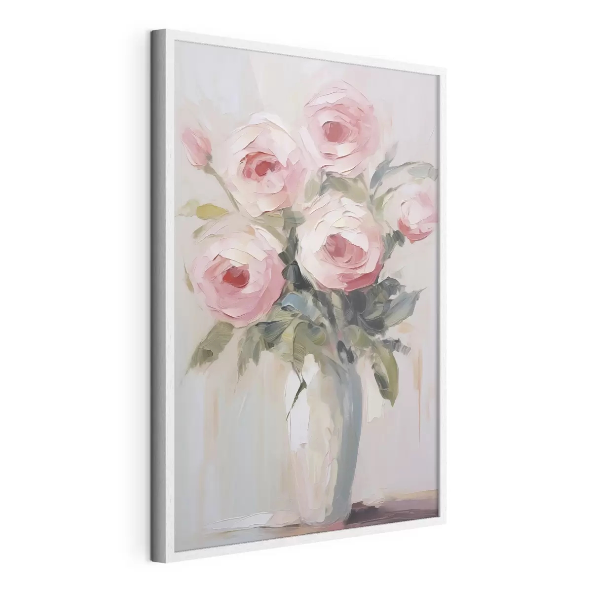 Poster Rosa in un vaso, dipinto imitazione f46742