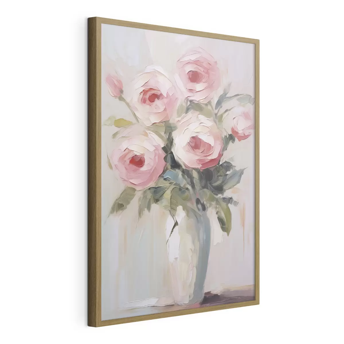 Poster Rosa in un vaso, dipinto imitazione f46742