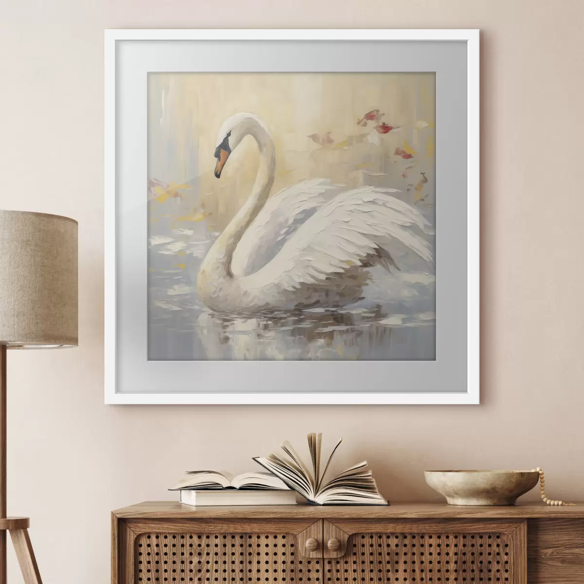 Poster Uccelli e bagliore f46748
