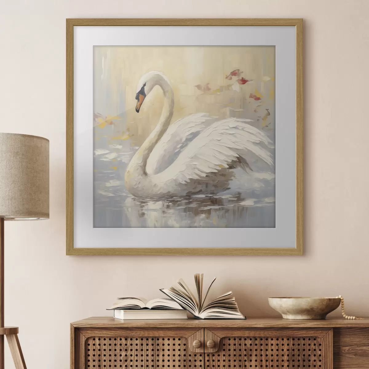Poster Uccelli e bagliore f46748