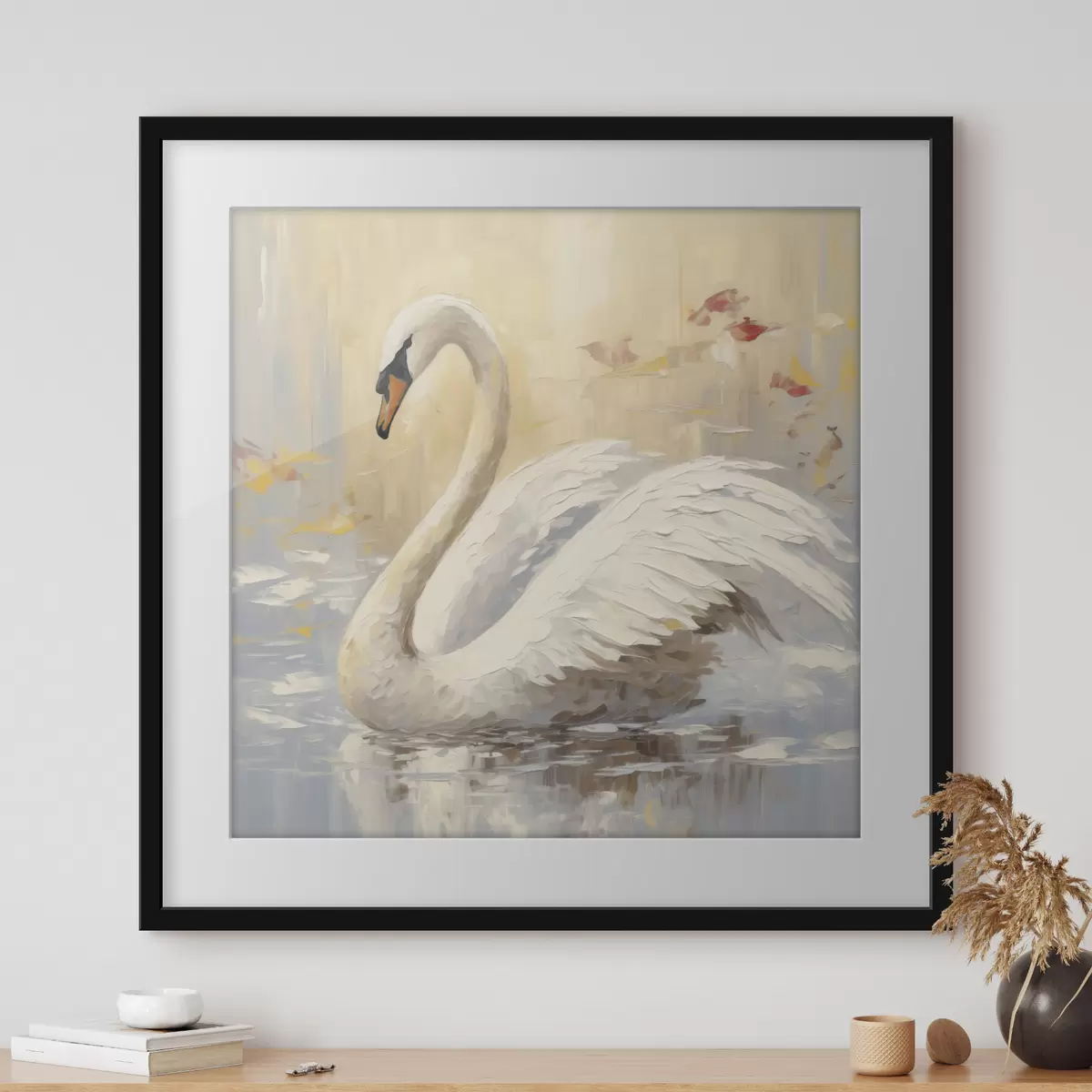 Poster Uccelli e bagliore f46748