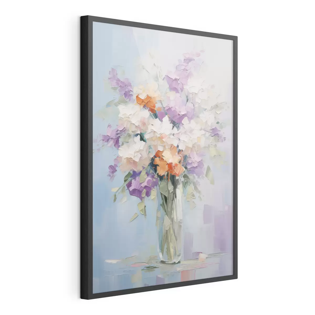 Poster Bouquet in un vaso imitazione di un dipinto f46750