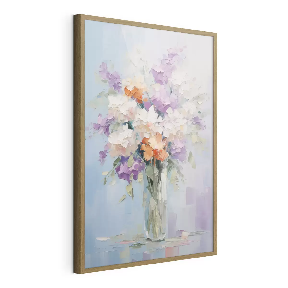 Poster Bouquet in un vaso imitazione di un dipinto f46750