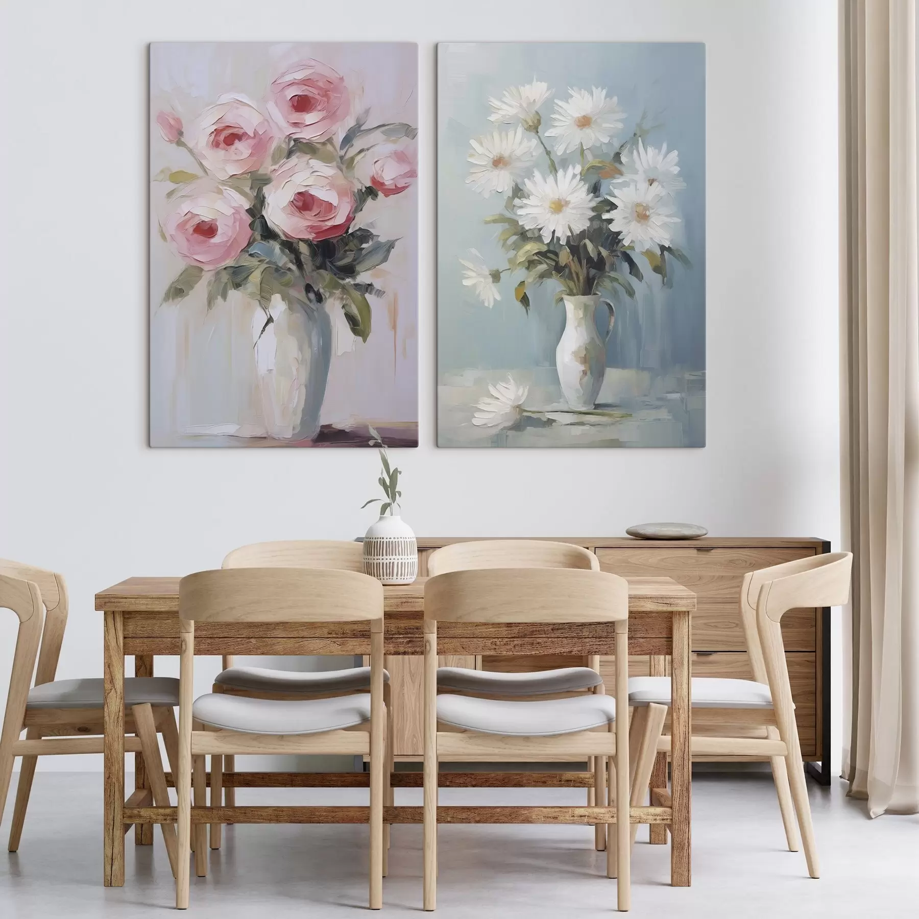 carta da parati Fiori in un vaso, dipinto imitazione nr. m01027