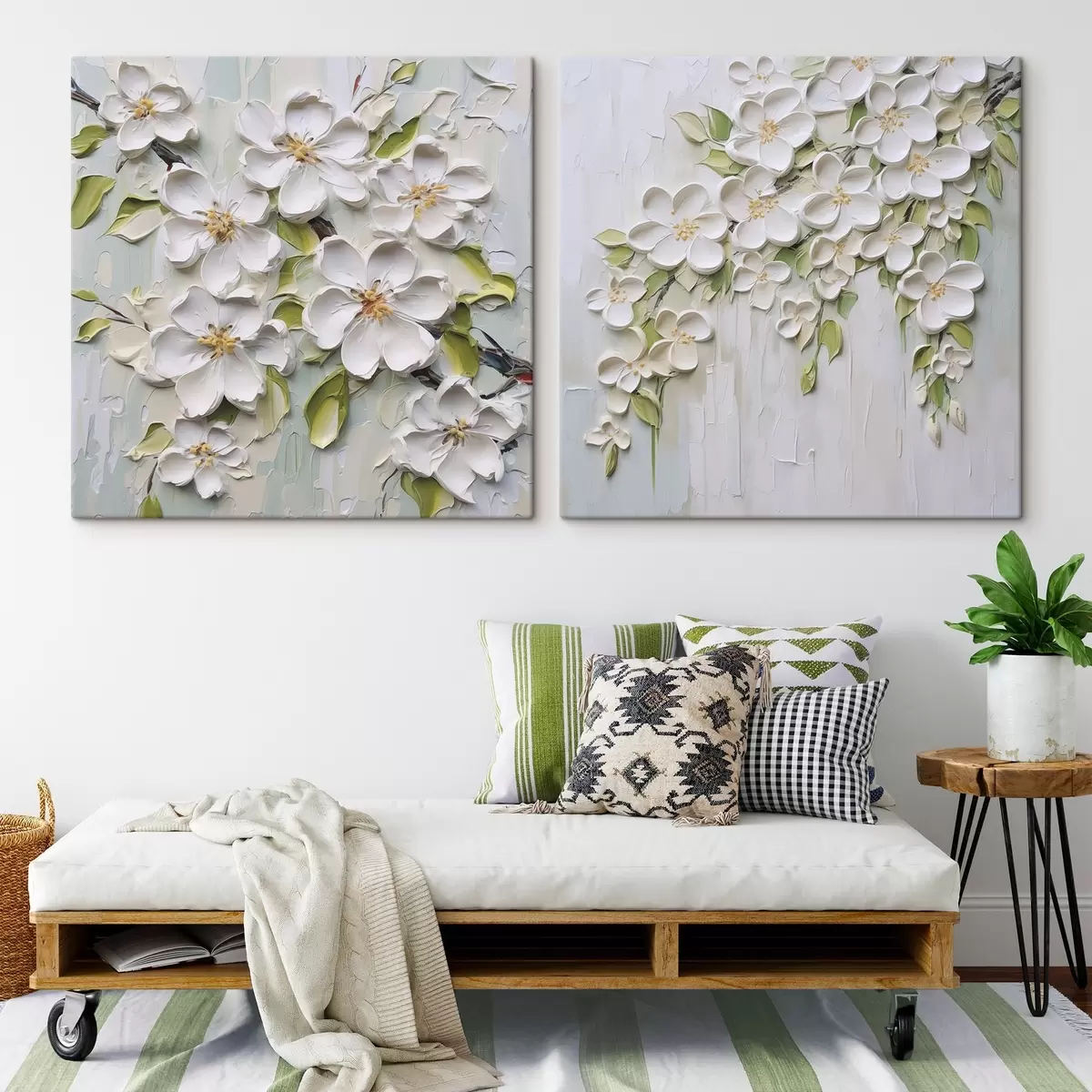 carta da parati Fiori astratti imitazione di pittura nr. m01033