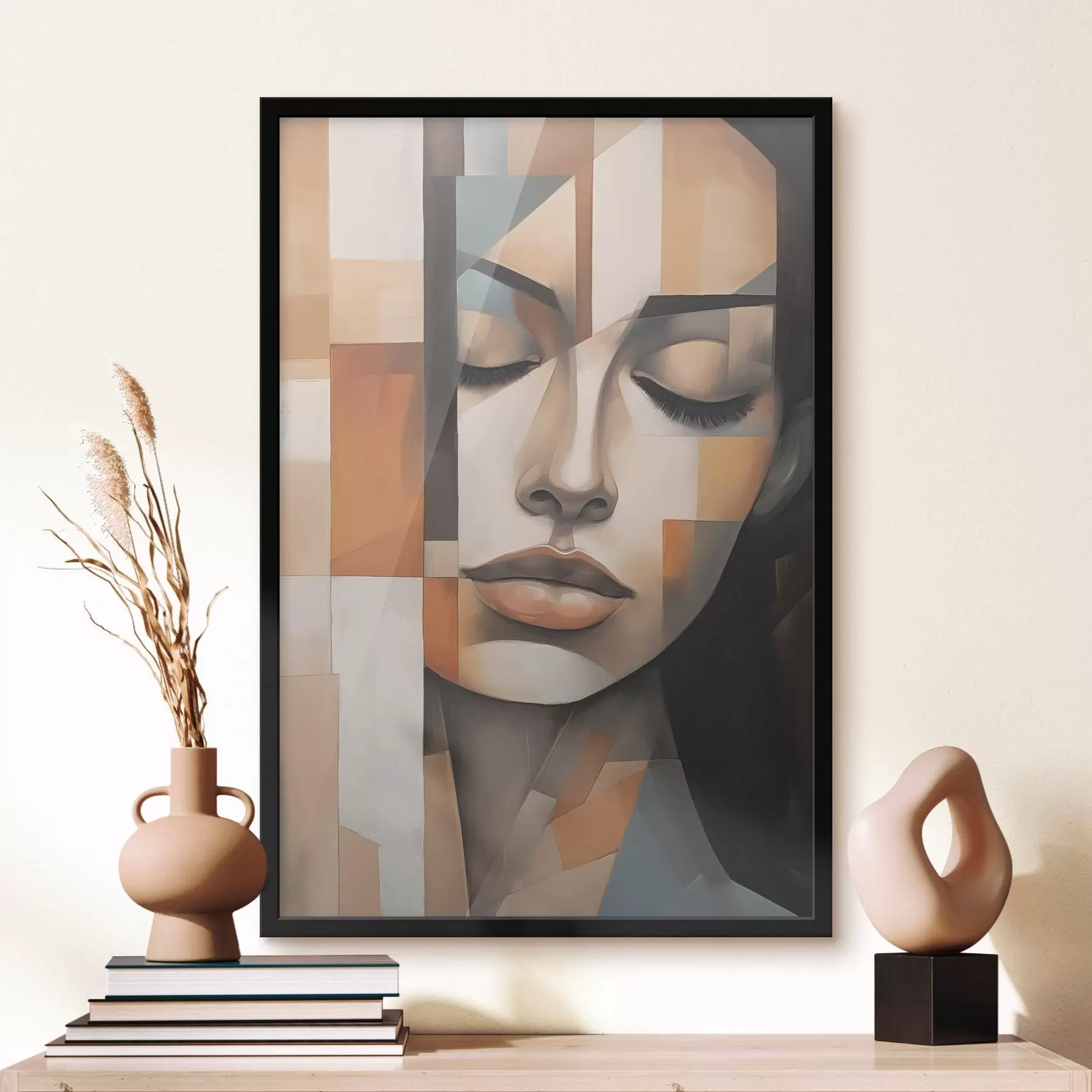 carta da parati Ritratto femminile cubista nr. f46730