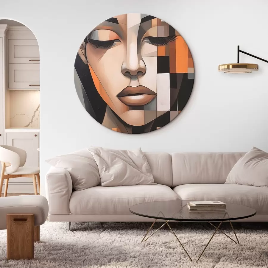 carta da parati Ritratto femminile cubista nr. r46731