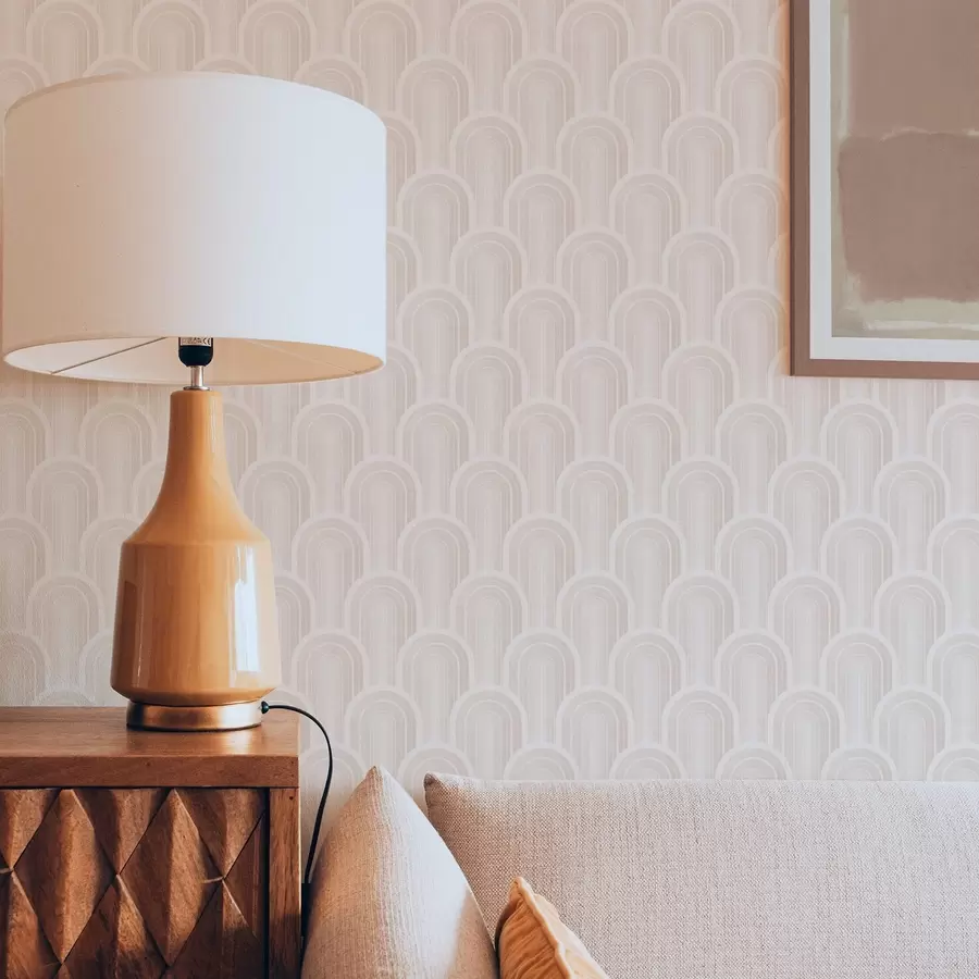 carta da parati Moduli ad arco piccoli in calde tonalità crema-beige nr. a00924