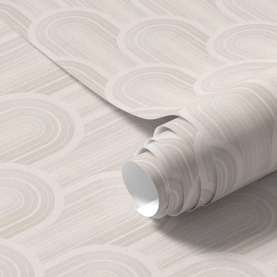 carta da parati Moduli ad arco piccoli in calde tonalità crema-beige nr. a00924