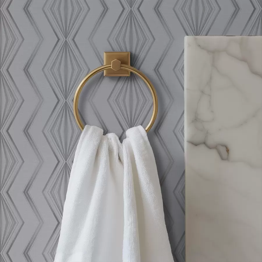 carta da parati Motivo geometrico a rombi grigio chiaro nr. a00973v2