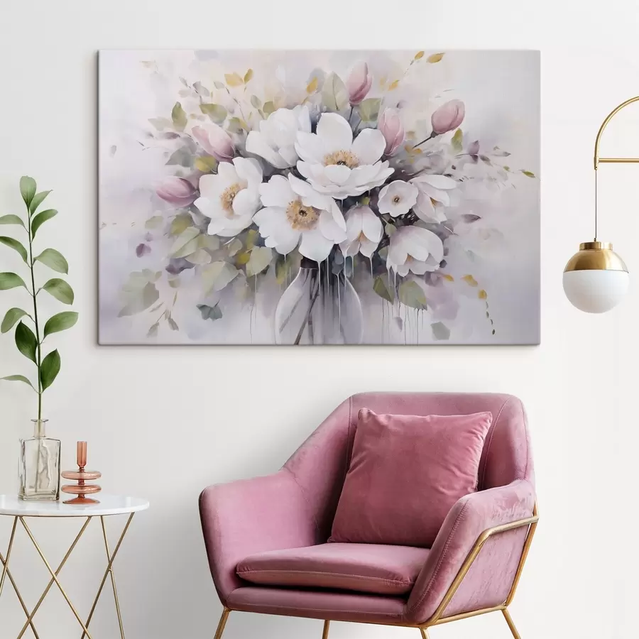 carta da parati Fiori in un vaso, dipinto imitazione nr. s46763