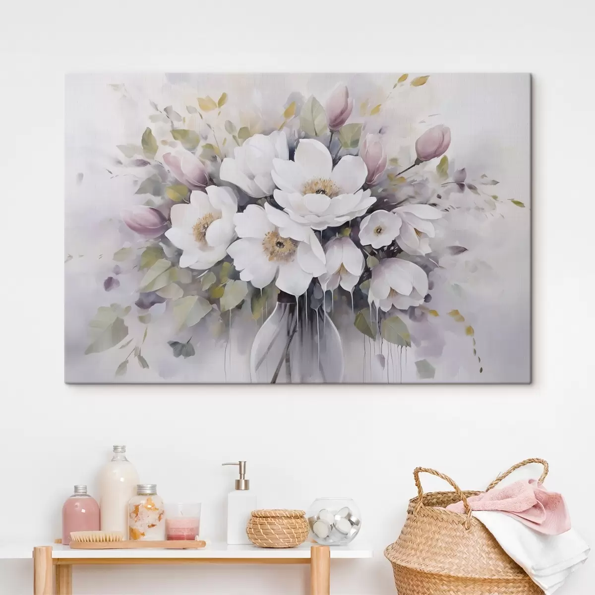 carta da parati Fiori in un vaso, dipinto imitazione nr. s46763