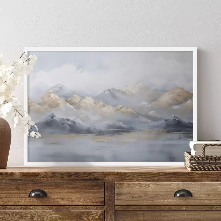 carta da parati Paesaggio di montagna imitazione della pittura nr. f46765