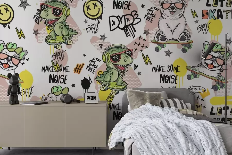 Carta da parati per Bambini Personaggi delle fiabe 