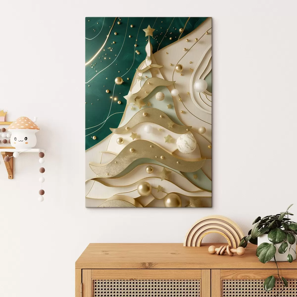 carta da parati albero di Natale nr. s46795