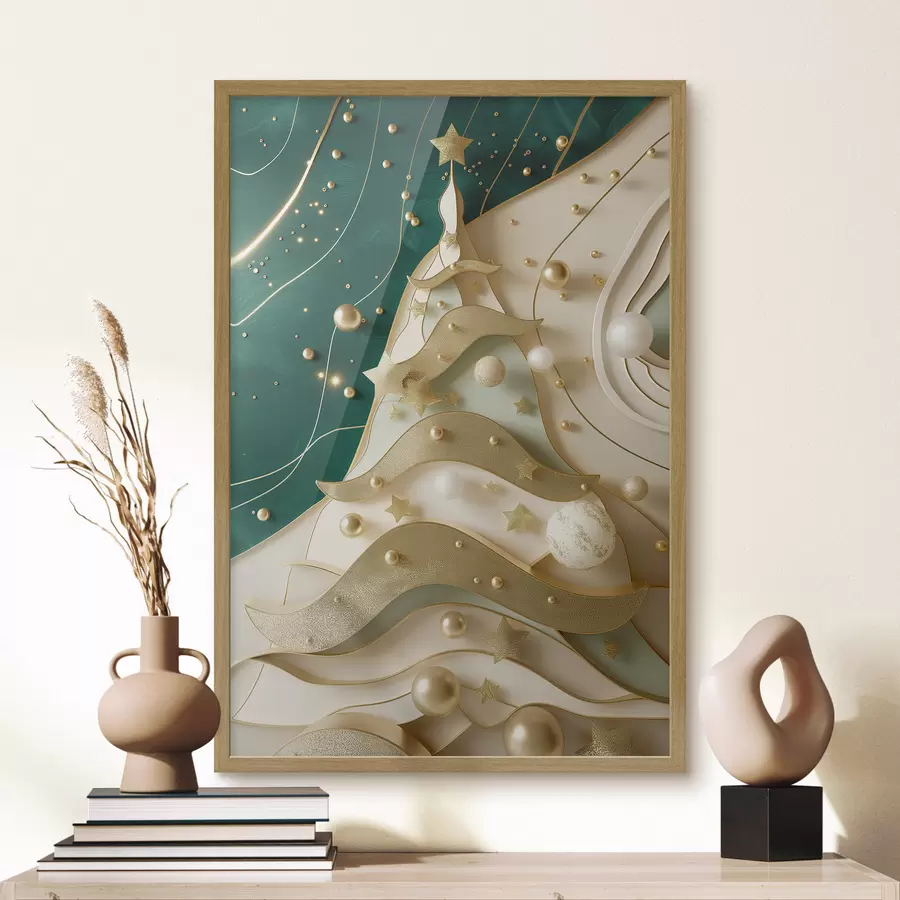 carta da parati albero di Natale nr. f46795