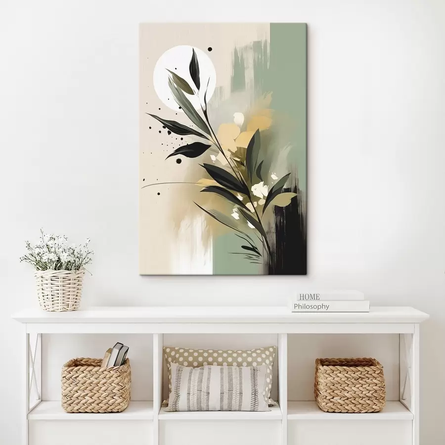 carta da parati Astrazione con una pianta nr. s46790