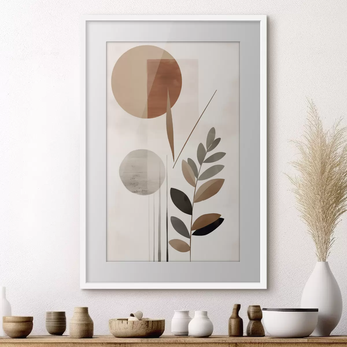 Poster Astrazione con una pianta f46781