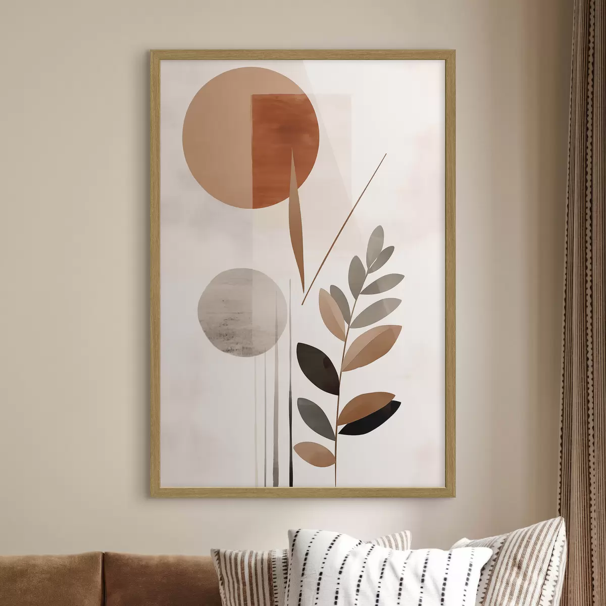 Poster Astrazione con una pianta f46781