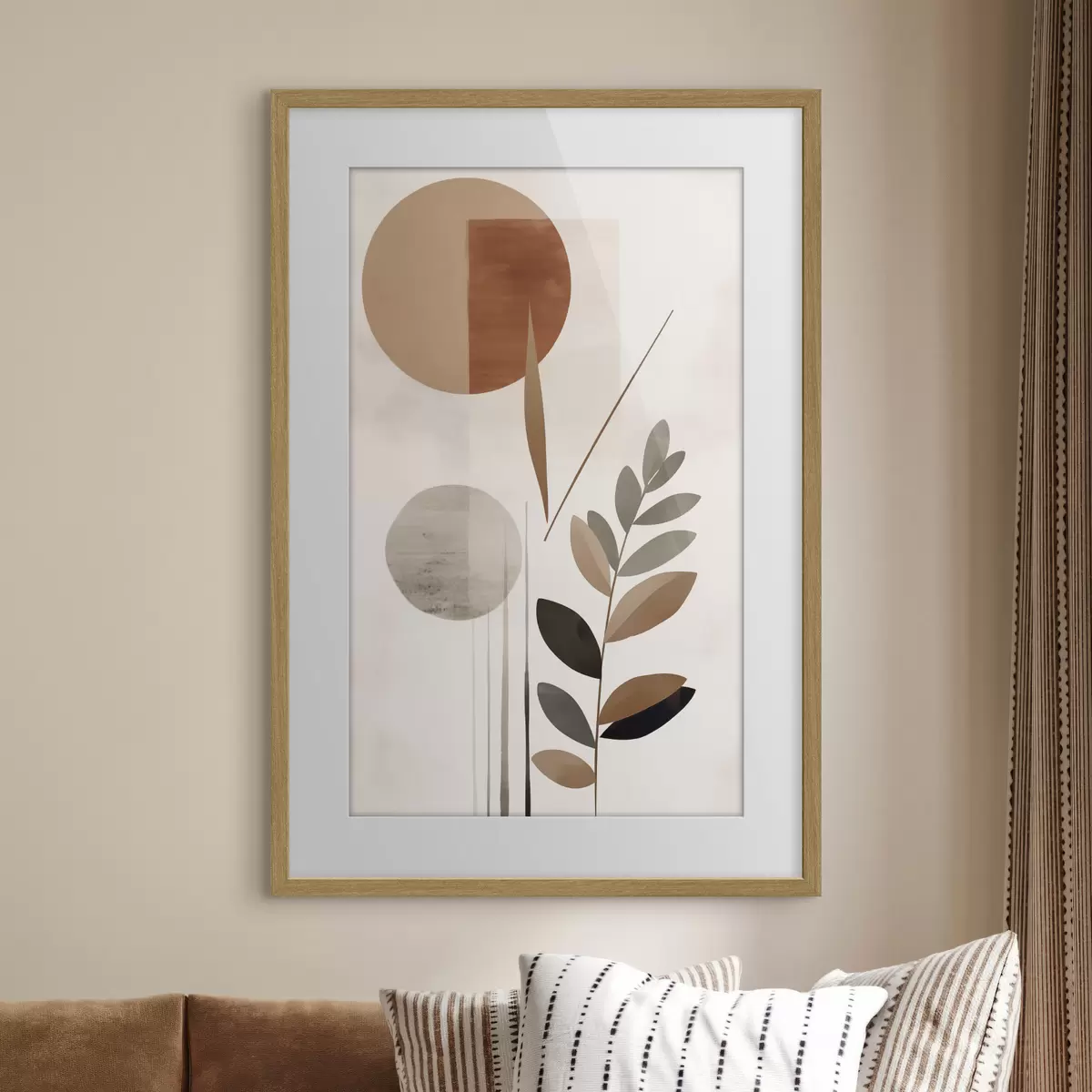 Poster Astrazione con una pianta f46781