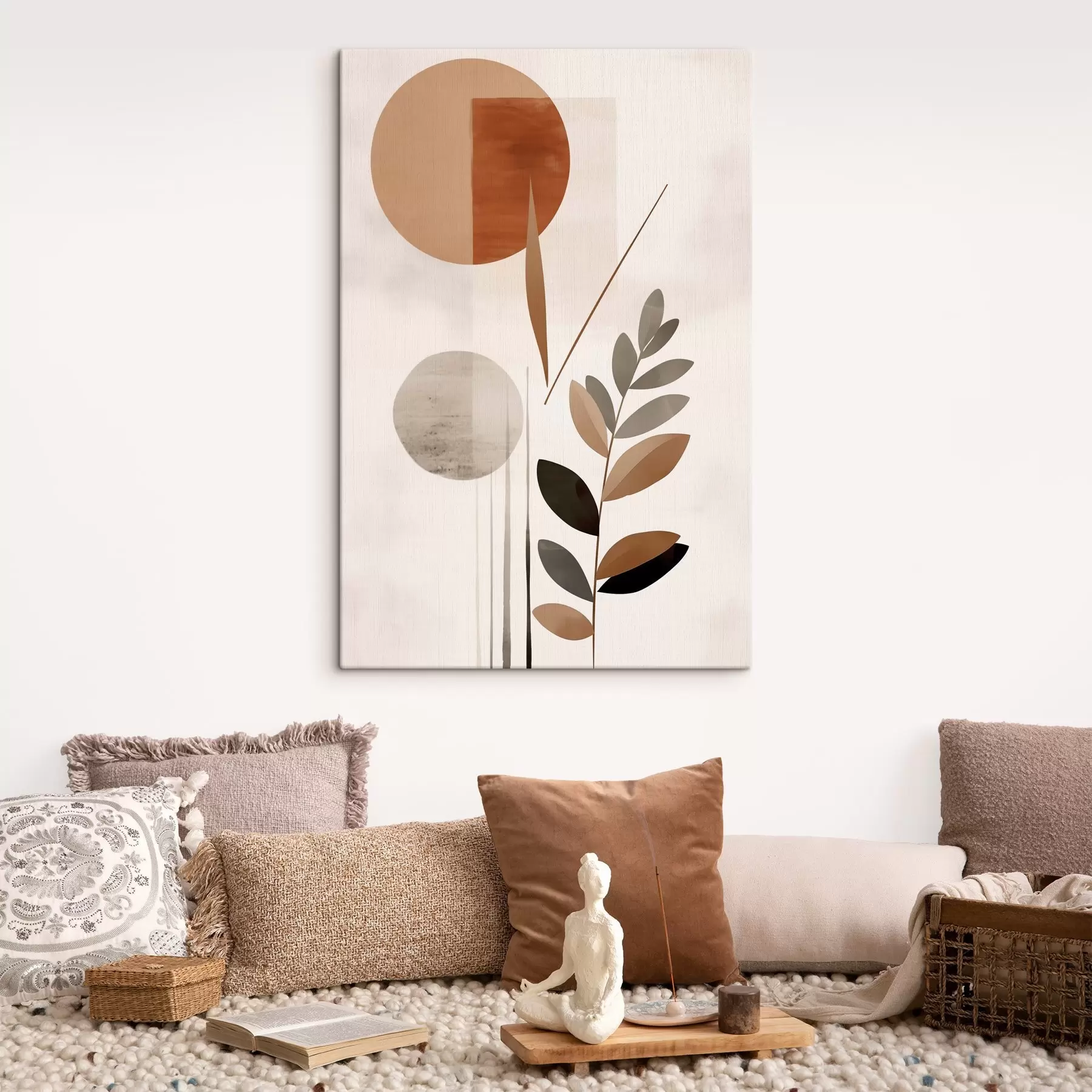 carta da parati Astrazione con una pianta nr. s46781