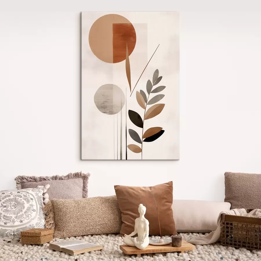 carta da parati Astrazione con una pianta nr. s46781