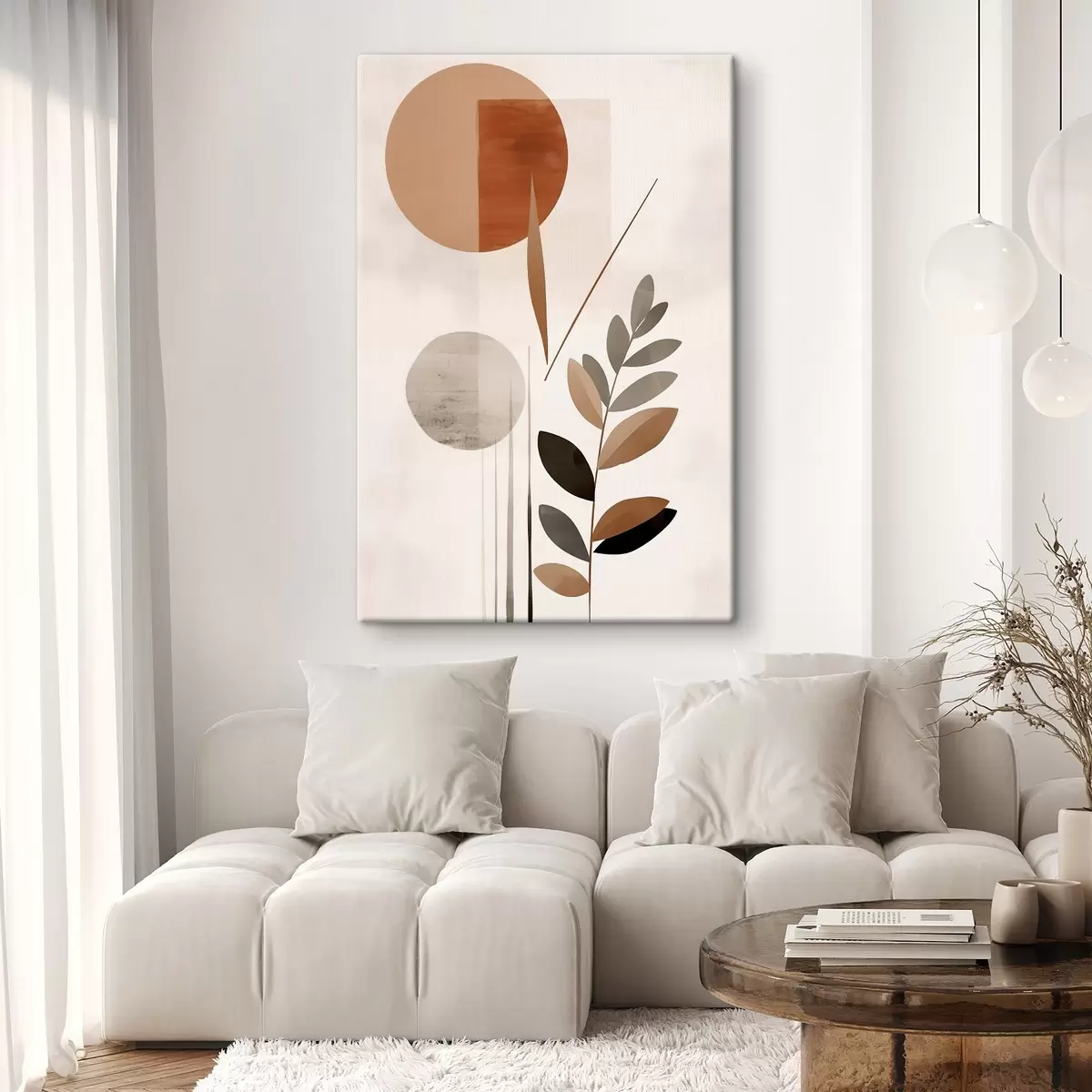 carta da parati Astrazione con una pianta nr. s46781