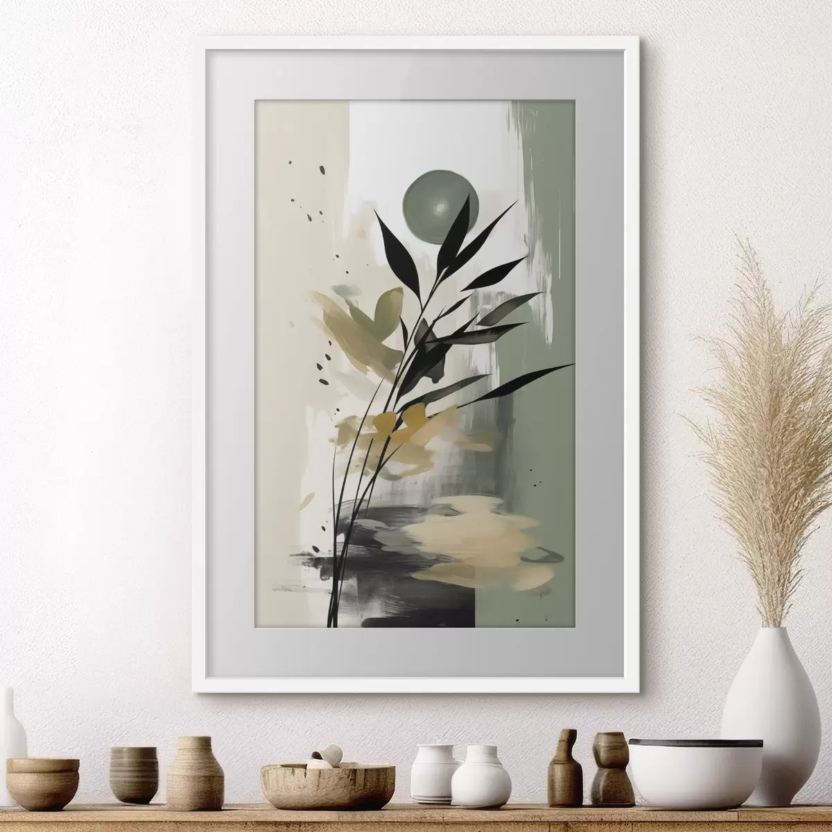 Poster La pennellata verde f46784