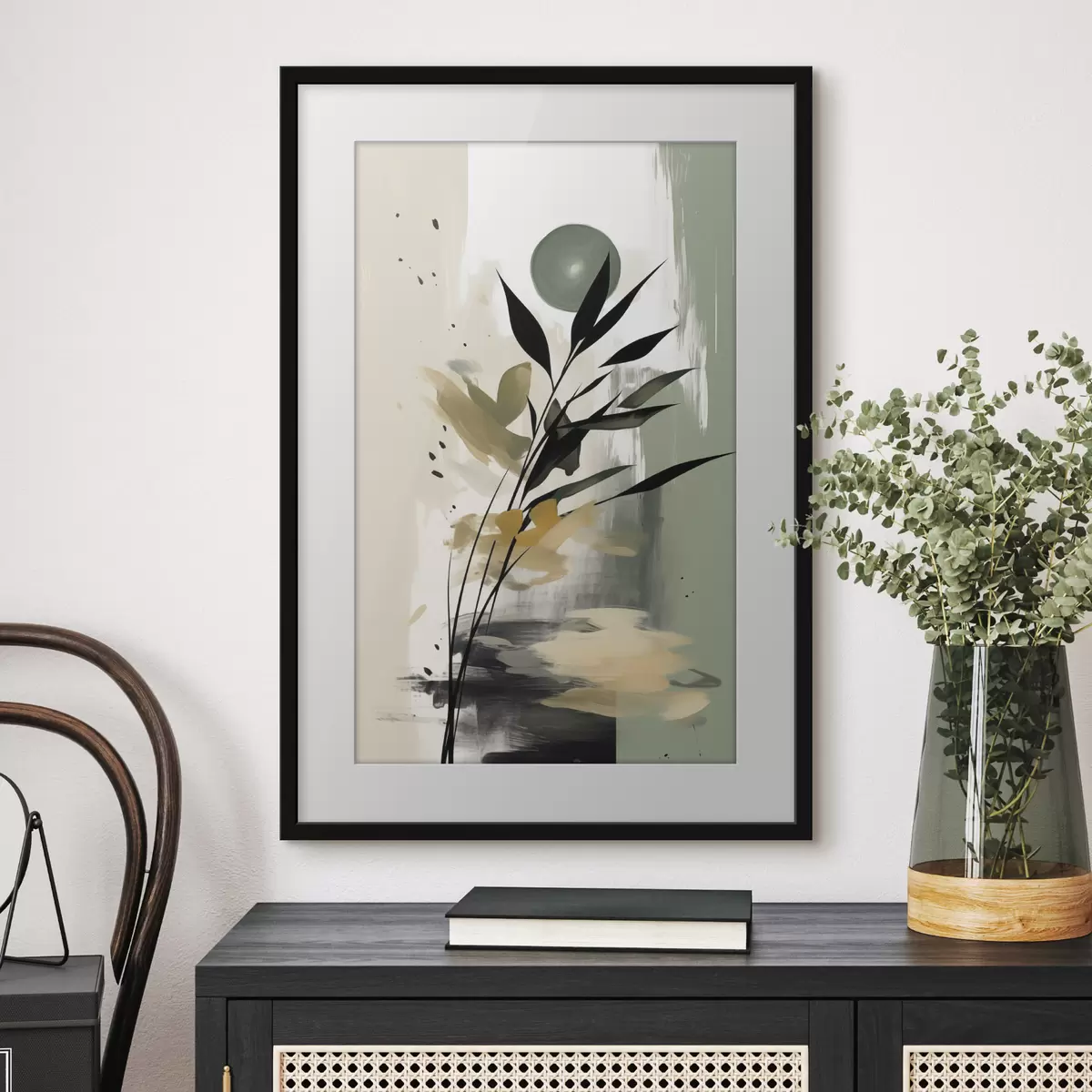Poster La pennellata verde f46784