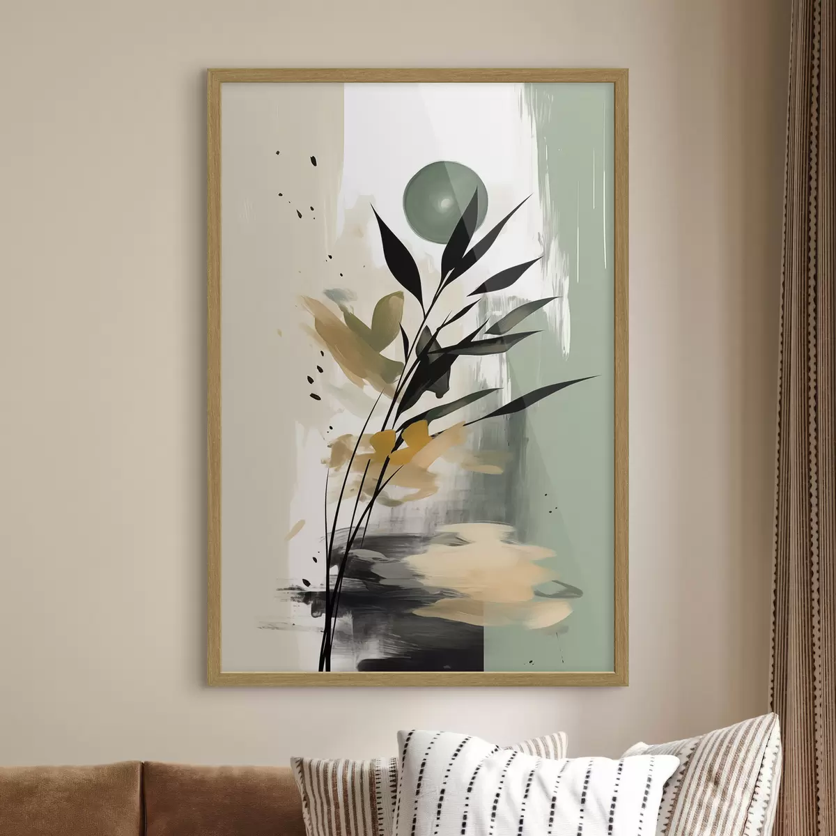 Poster La pennellata verde f46784