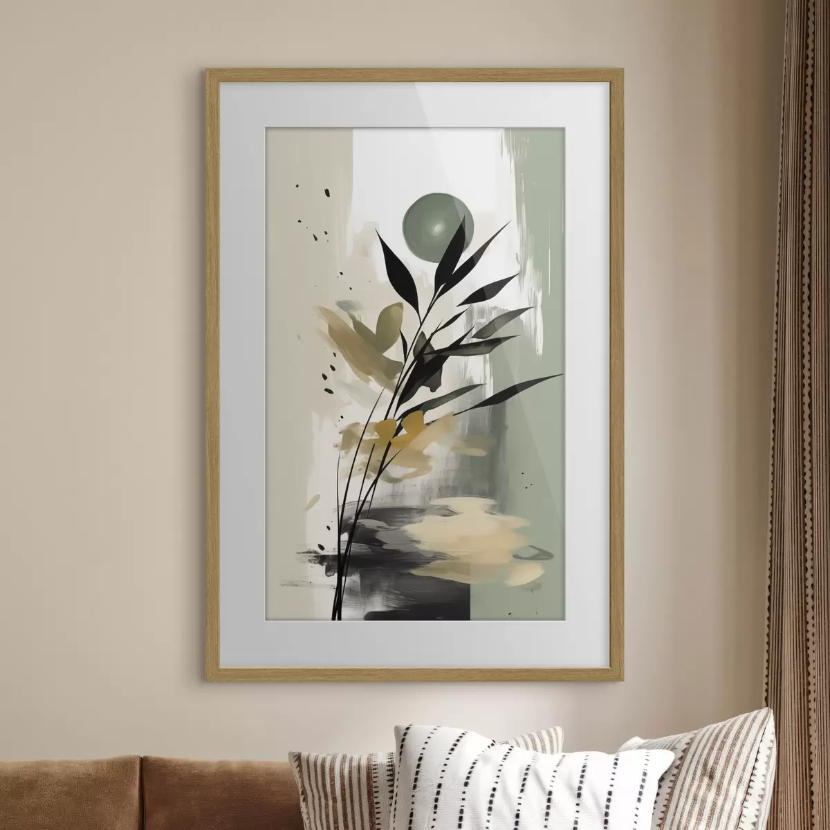 Poster La pennellata verde f46784