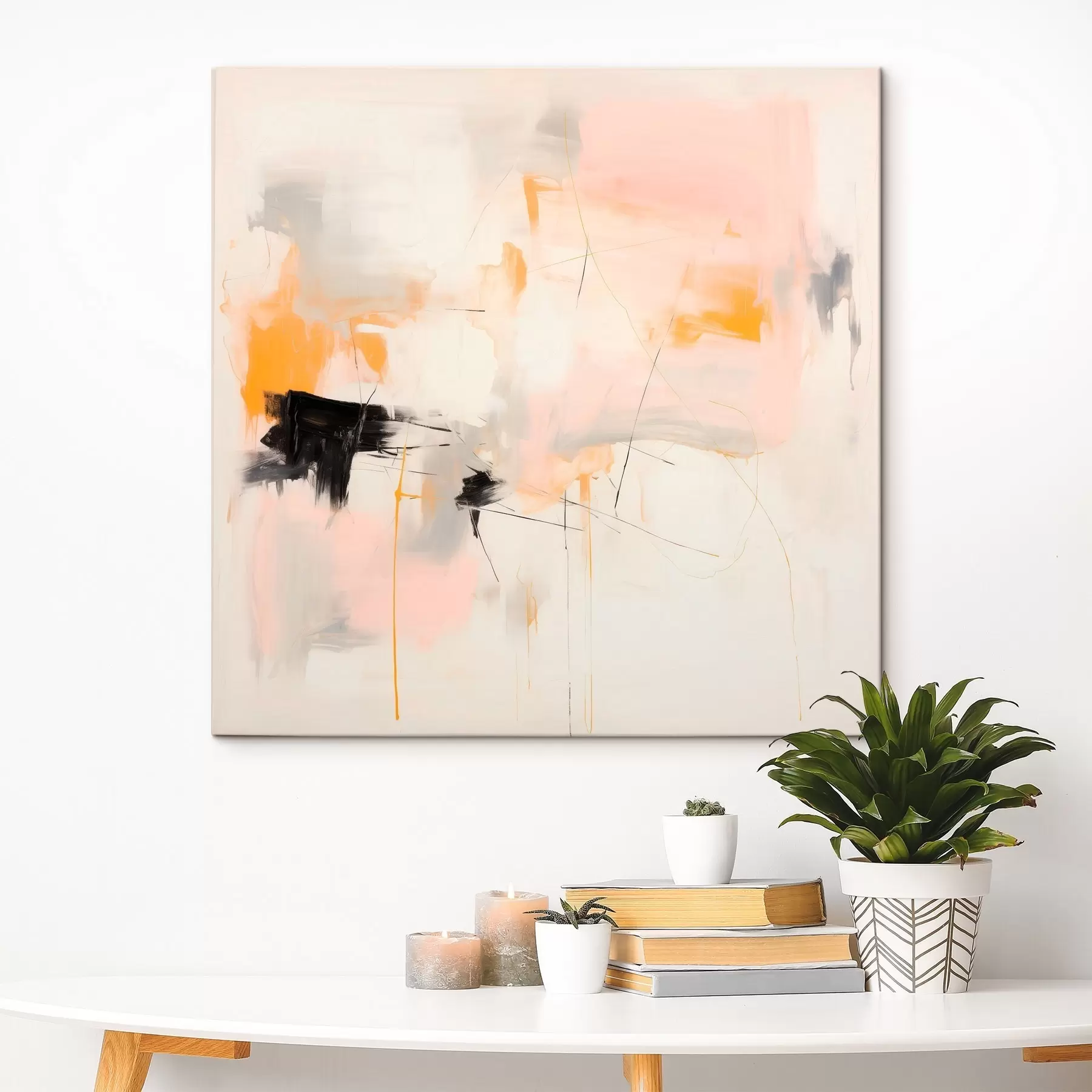 carta da parati Forme sfocate e tratti dinamici in uno stile gestuale nr. s46639