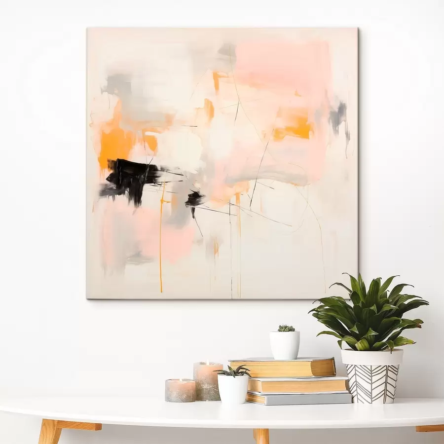 carta da parati Forme sfocate e tratti dinamici in uno stile gestuale nr. s46639