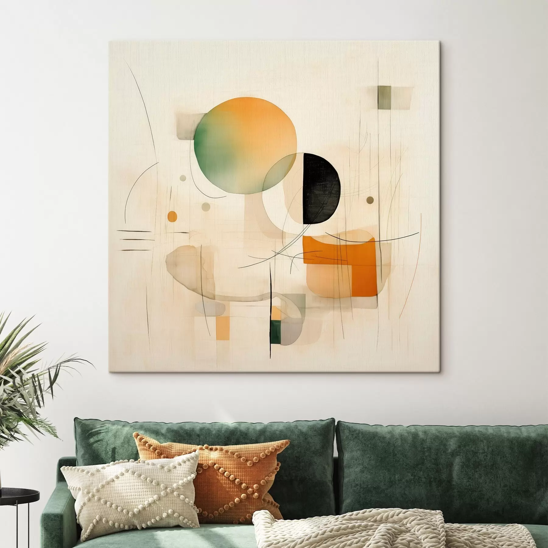 carta da parati Accenti geometrici in una palette tenue in uno stile moderno e minimalista nr. s46640