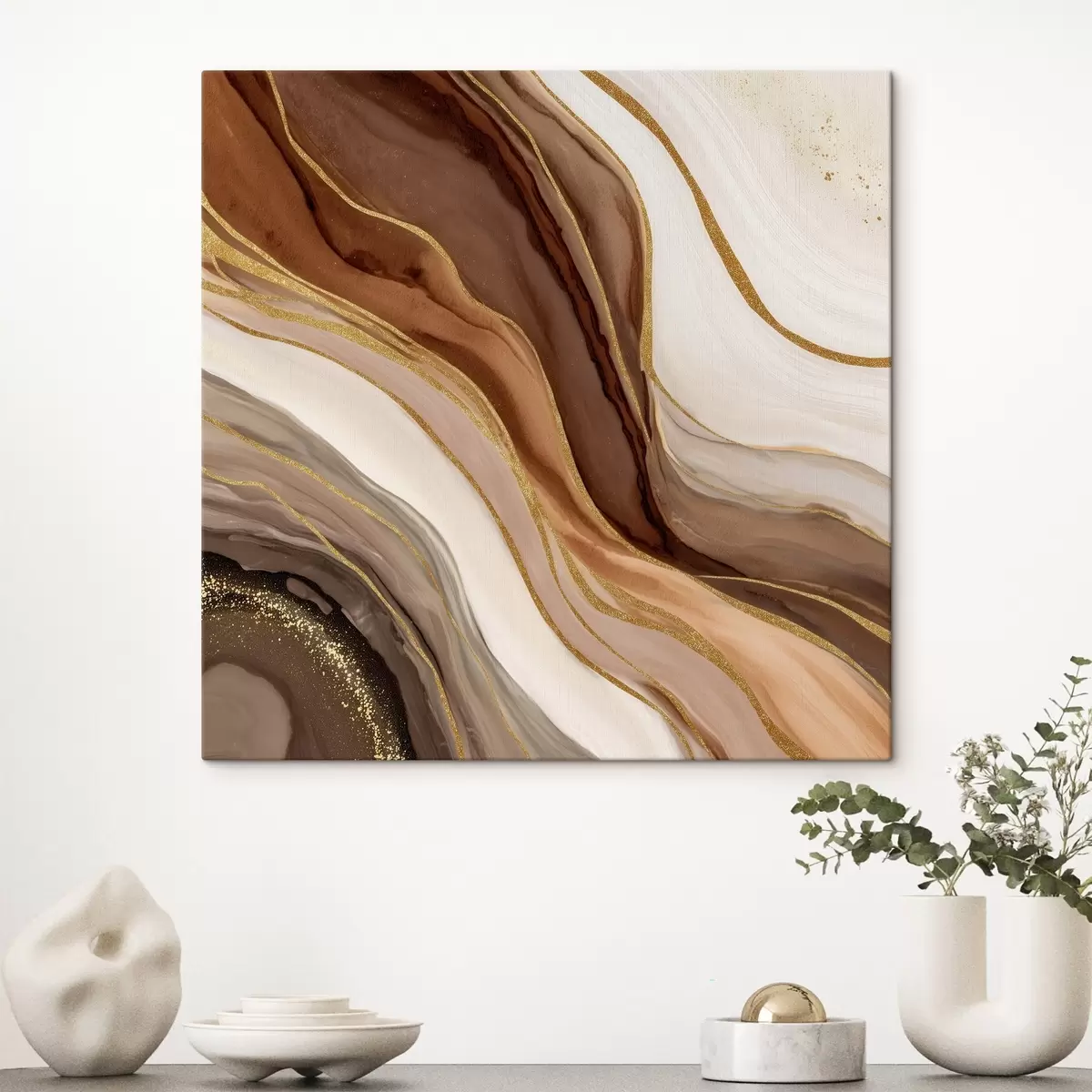 carta da parati Composizione in pietra nei toni del legno nr. s46642