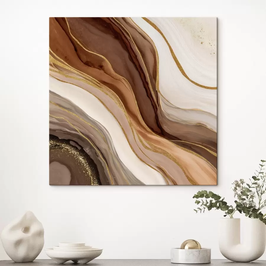 carta da parati Composizione in pietra nei toni del legno nr. s46642