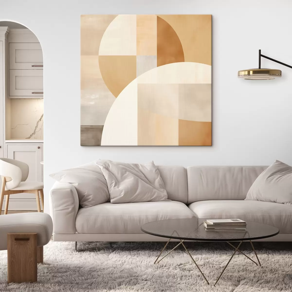 carta da parati Geometria artistica nei toni pastello nr. s46650