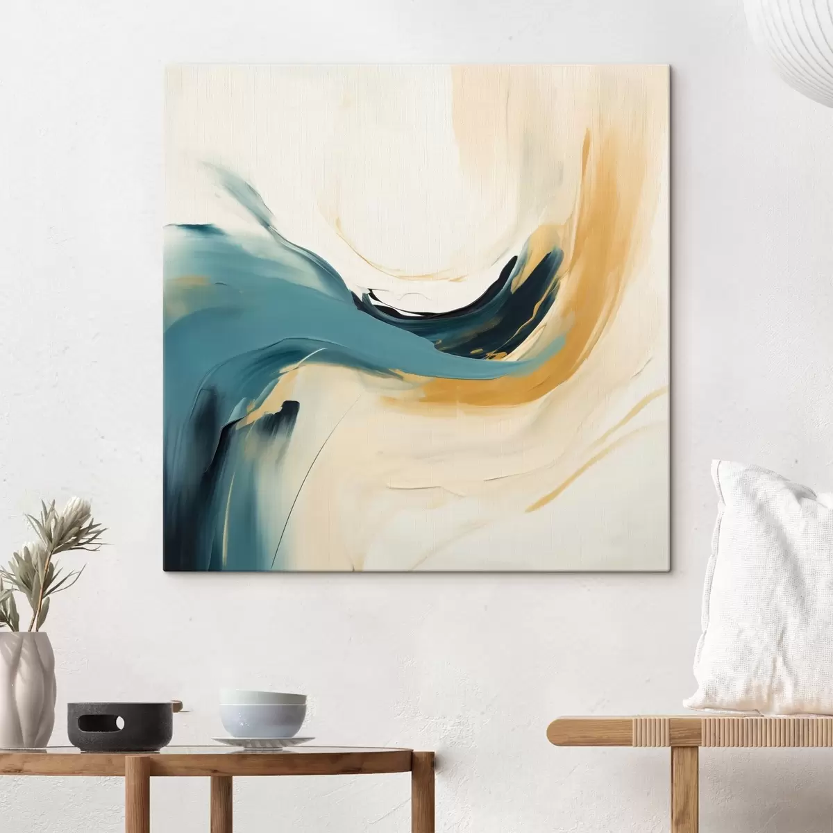 carta da parati Astrazione con forme in movimento in tonalità pastello nr. s46656