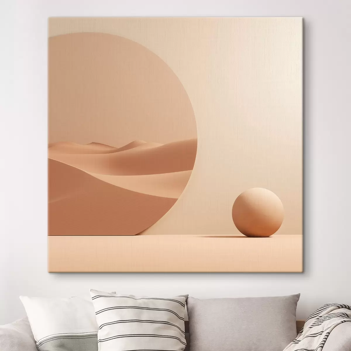 carta da parati Astrazione con un cerchio e un paesaggio di dune nr. s46659