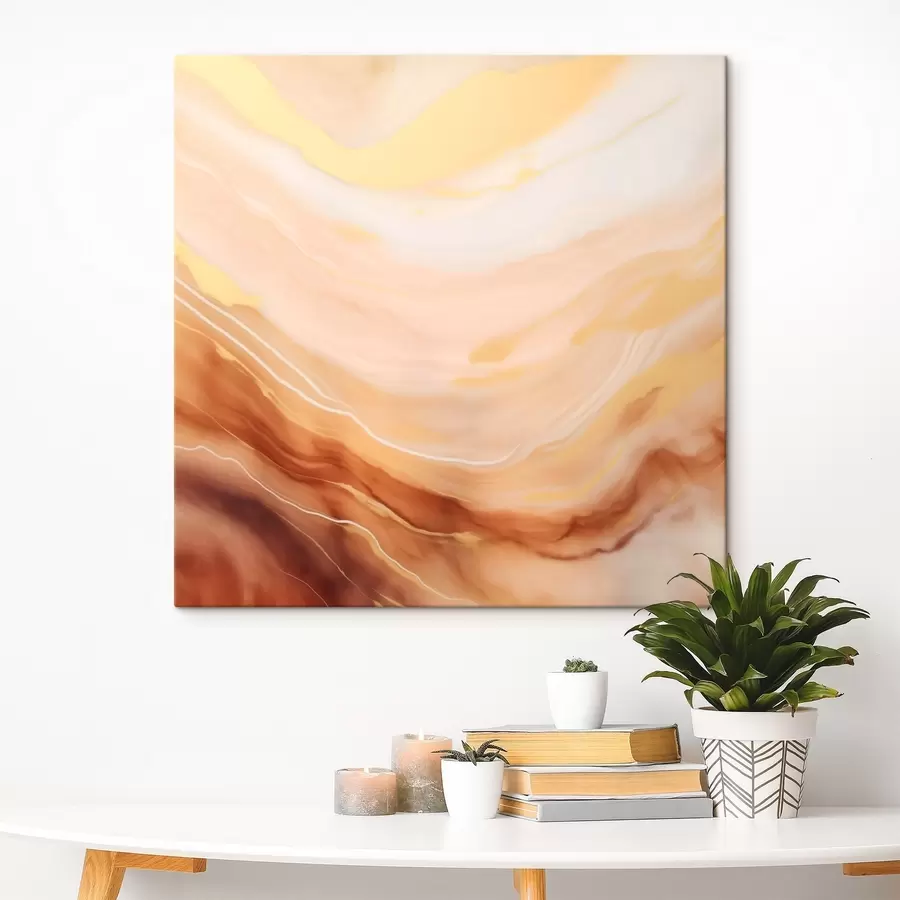 carta da parati Astrazione in una tavolozza pastello con forme naturali nr. s46660