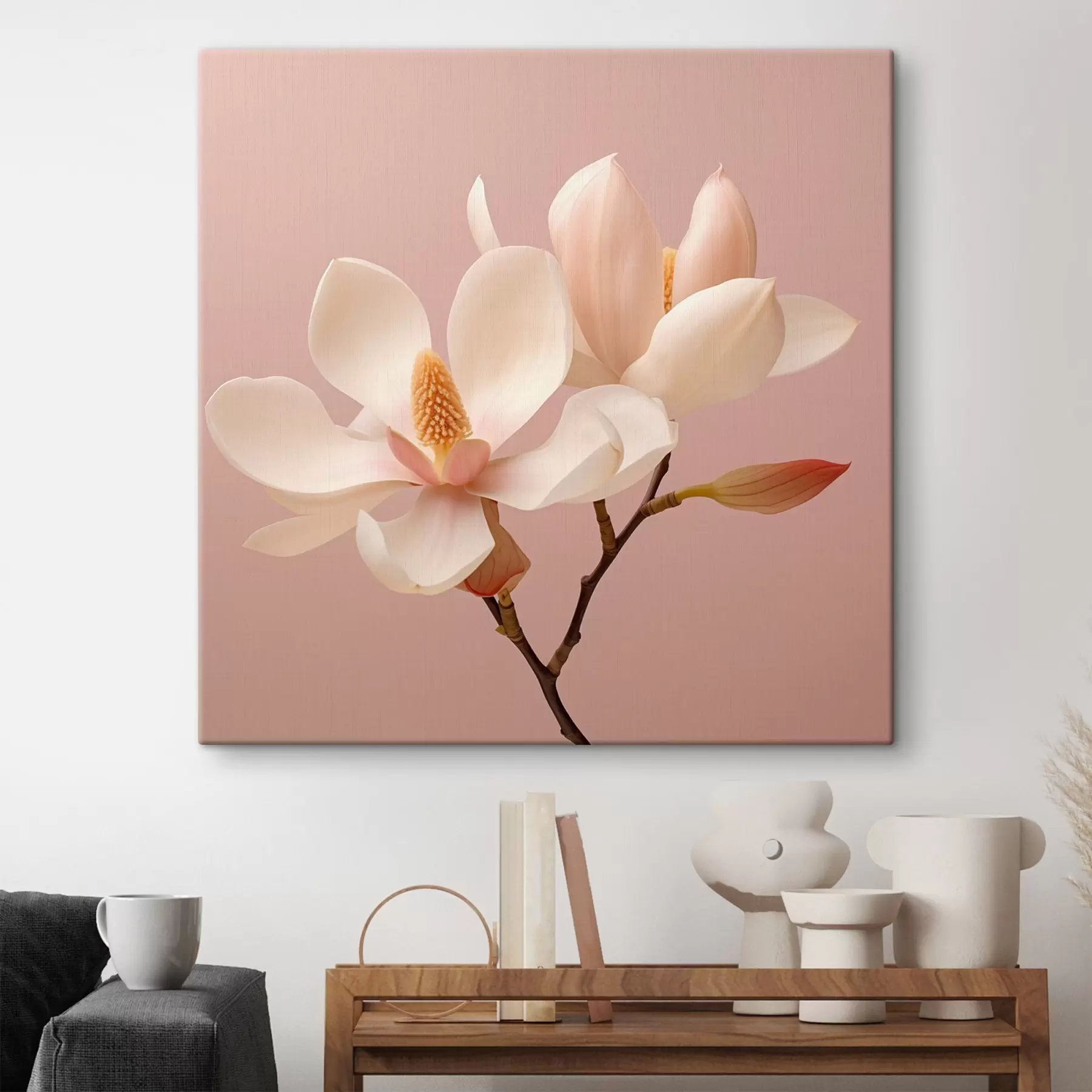 carta da parati Delicati petali floreali in una palette di colori pastello nr. s46666