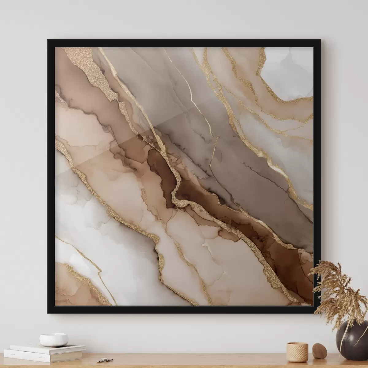 Poster Motivo in pietra strutturata in stile artistico f46643