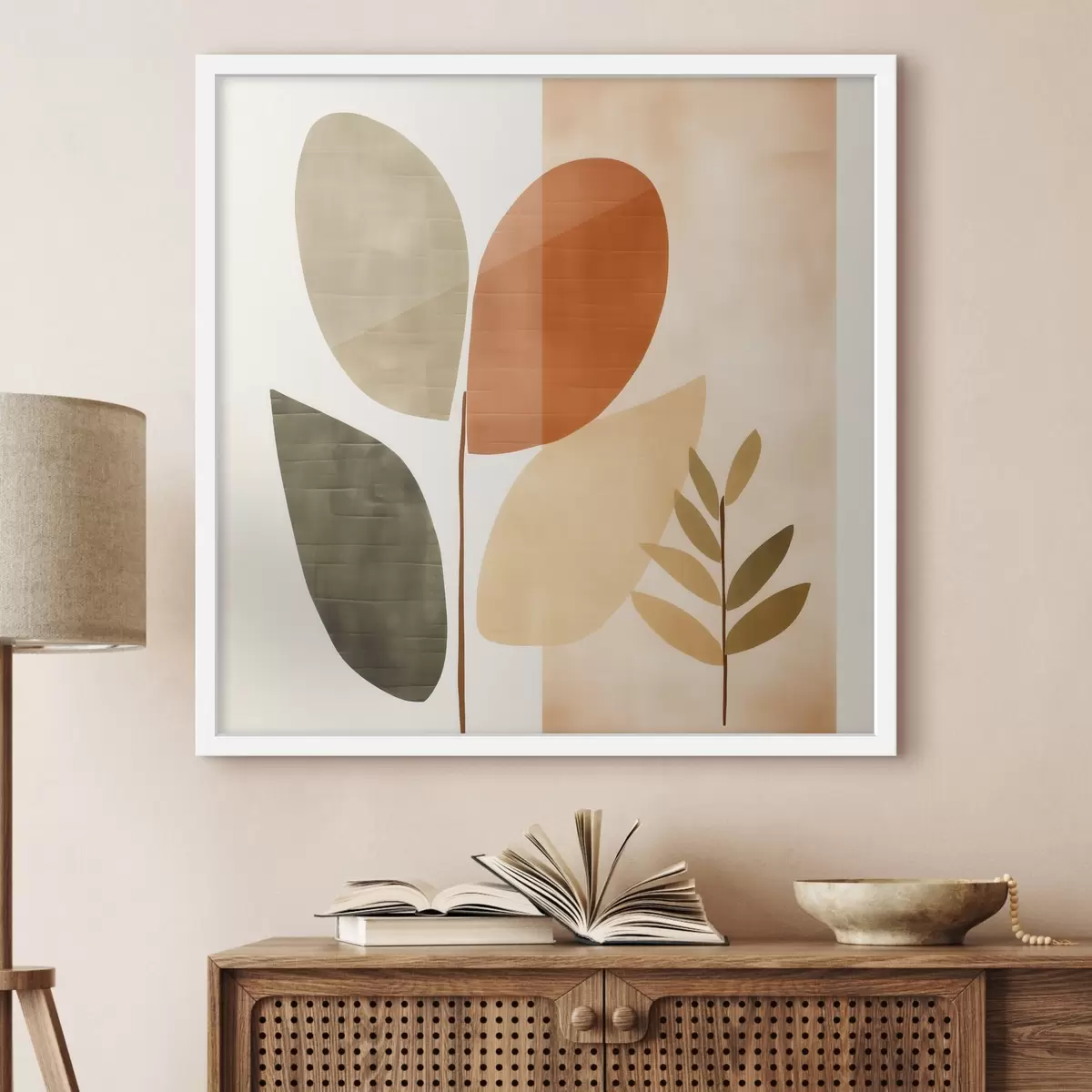 Poster Fogliame minimalista in stile artistico f46644