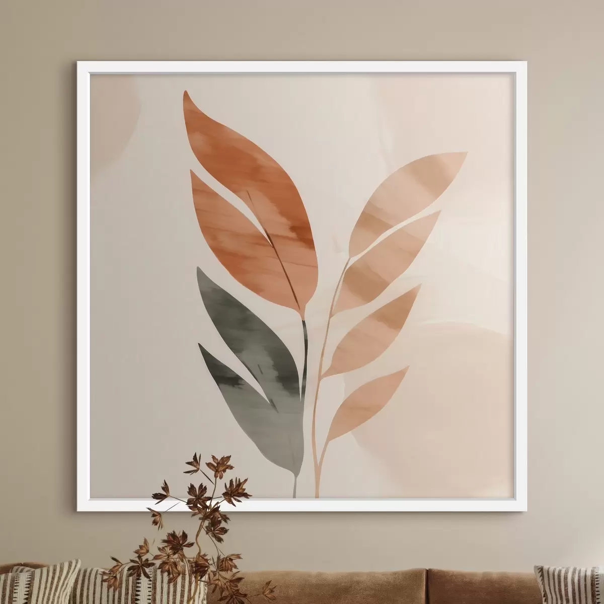 Poster Composizione botanica dai toni caldi f46647